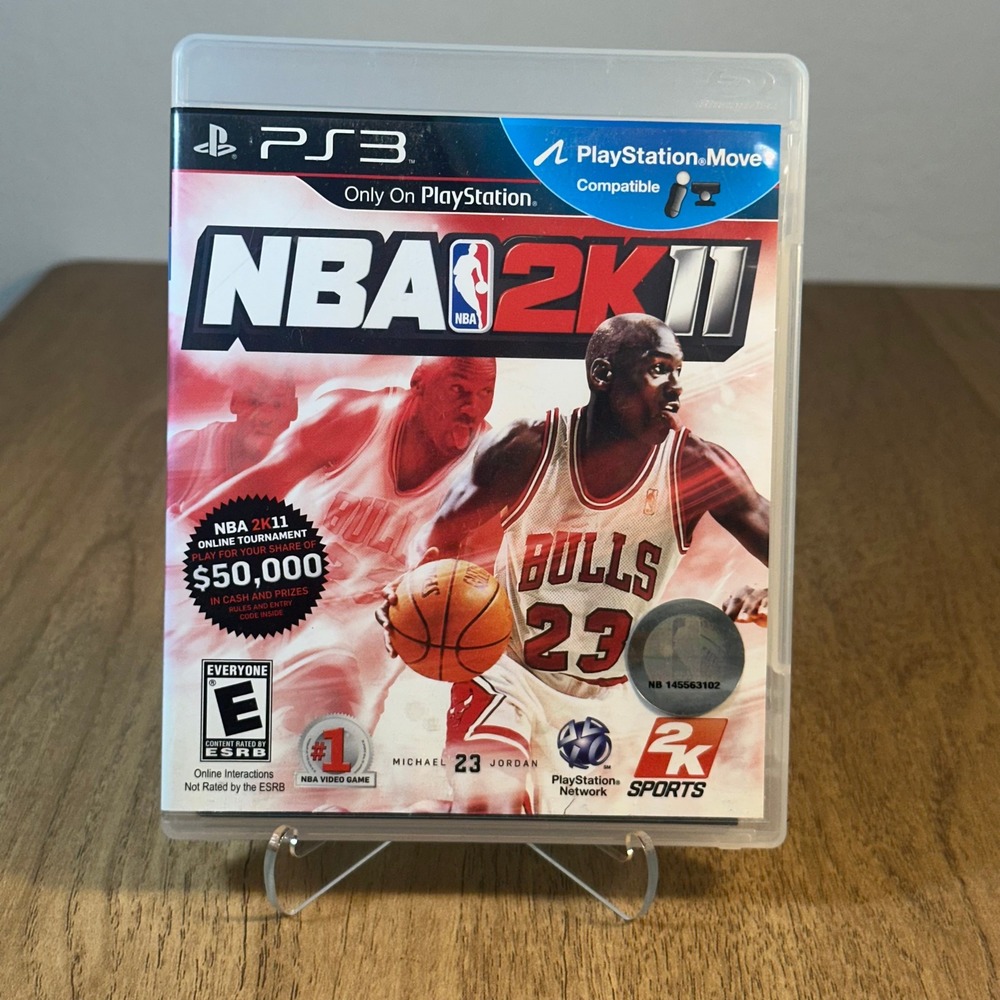 2K Sports NBA 2K11 PS3 Case and Manual Only Michael Jordan Good Replacement
